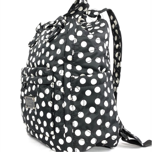 ❤️ Marc Jacobs Polka Dot Quilted Nylon Backpack - Picture 2 of 8